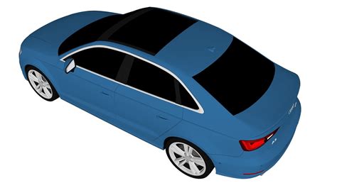 2015 Audi A3 Sedan Free Vr Ar Low Poly 3d Model Cgtrader