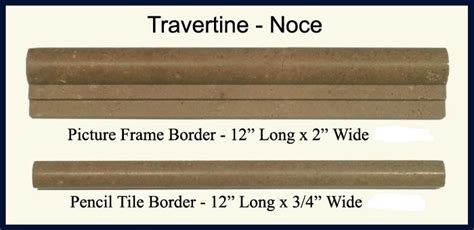 Turkish travertine noce toros tumbled mosaic 2×4. 2x4 Walnut Travertine Chair Rail | All Marble Granite & Tile