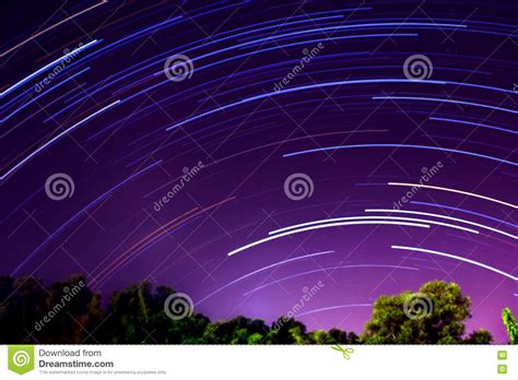 Star Trails Stock Image Image Of Star Tree Rotate