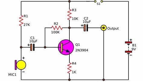 condenser mic circuit diagram