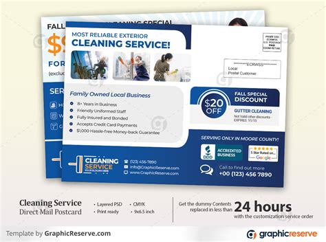 Cleaning Service Eddm Postcard Graphic Reserve