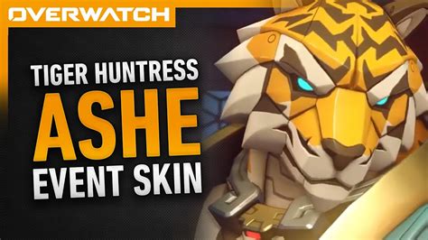 Tiger Huntress Ashe Skin Overwatch Neujahrs Event 2021 Youtube