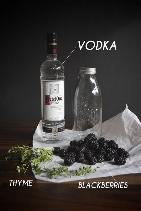 Blackberry Thyme Infused Vodka Shutterbean