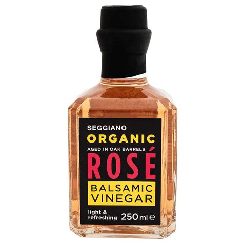 Organic Rosé Balsamic Vinegar Italian Vinegar Glazes