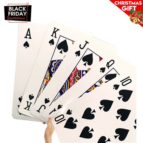 Giant Playing Cards Novelty Jumbo Cards For Kids Teens Or Seniors