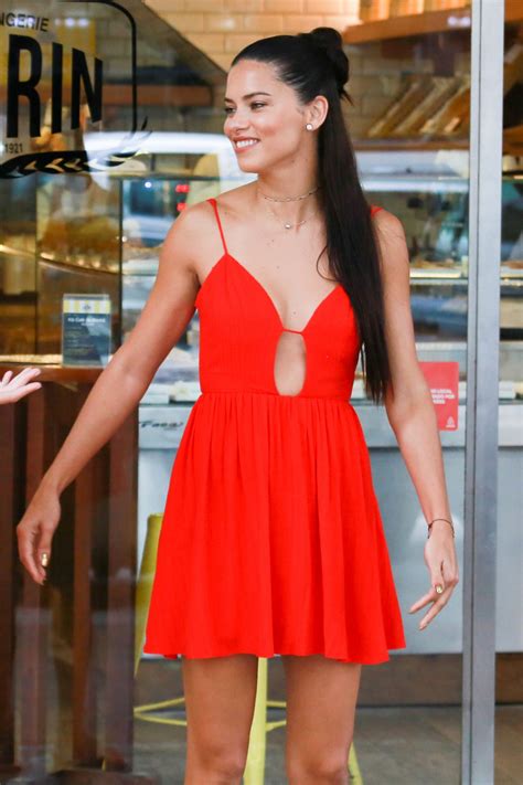 Adriana Lima In Red Dress Out In Rio De Janeiro 08032016 Hawtcelebs