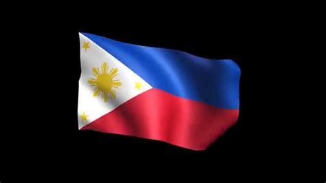 Philippine sea, south china sea. Philippines Flag 3d animation - YouTube