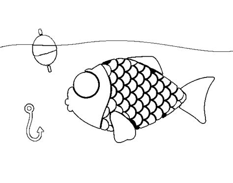 In terms of color blending, there are numerous techniques to blend your shade. Fish about to take the fish hook coloring page - Coloringcrew.com