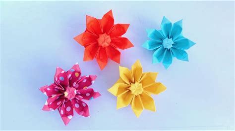 折纸教程：简单好看的折纸立体花，做装饰太漂亮了 Youtube