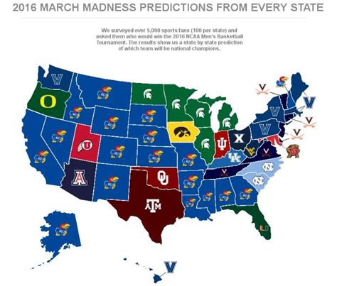 Formula for average point differential: Map of the Day - Favorite March Madness Team For All 50 ...