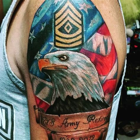 Amazing Us Army Retired Tattoo Veteran Ink