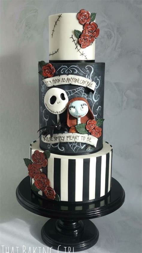 Jack and zero are gum paste, the pumpkins are marzipan, the spiral hill is rkt and most everything else is fondant. Nightmare before Christmas | Nightmare before christmas ...