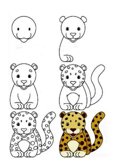 رسم نمر للاطفال