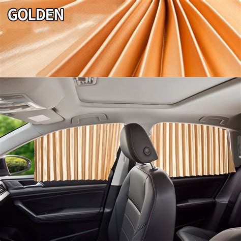 4 X Car Window Curtains Protection Sun Shade Curtains Side Window Visor Mesh Cover Shield