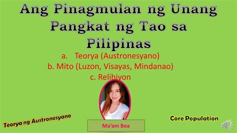 Pinagmulan Ng Unang Pangkat Ng Tao Sa Pilipinas Grade 5 Teorya Vrogue