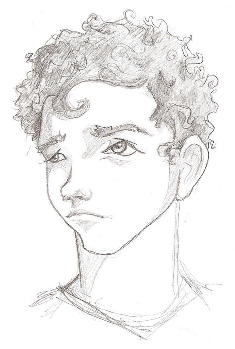 How To Draw A Curly Hair Boy Tutorial