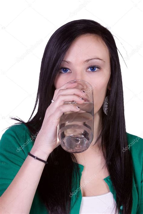 Beautiful Girl Drinking Water Stock Photo By ©mdilsiz 8323669