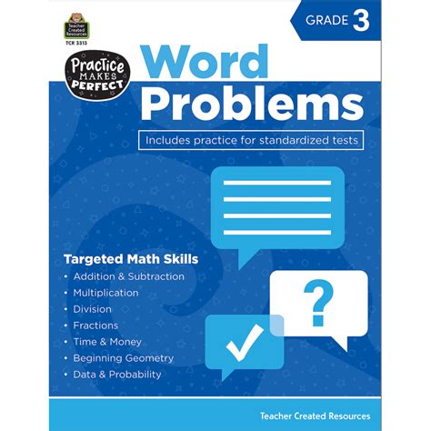 Practice Makes Perfect Word Problems Grade 3 Tcr3313 Teacher