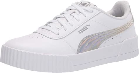 PUMA Women S Carina Sneaker White Silver Numeric Point Amazon Ca Shoes Handbags