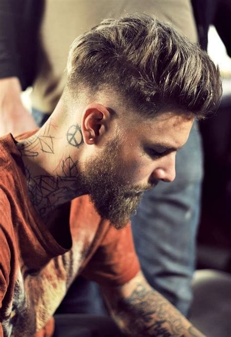{ 1 } flying sparrow. Neck Tattoo Designs for Men - Mens Neck Tattoo Ideas
