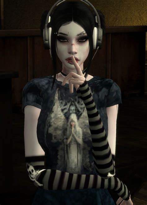 Sims 4 Cc Emo Goth Alternative Scene Mallgoth Sims Virtual Girl