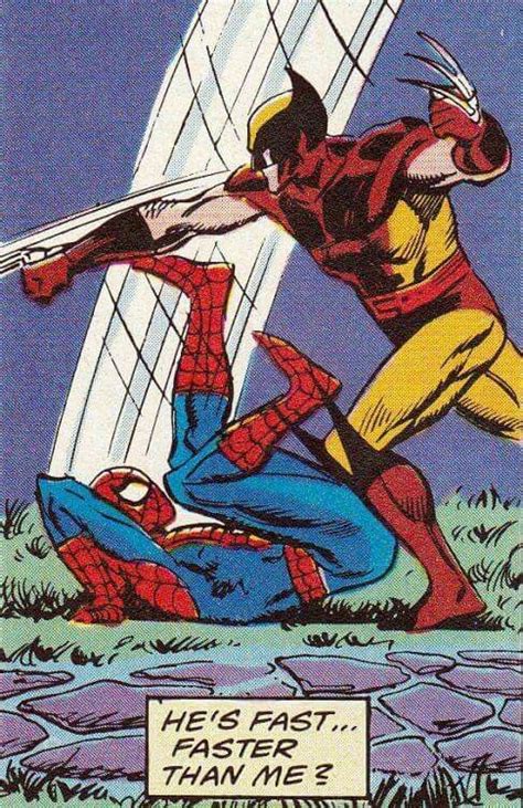 Spider Man Vs Wolverine Marvel Comics Art Spiderman Comic Vintage