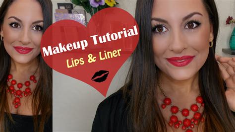 Classic Winged Eyeliner Bold Red Lip║full Face Makeup Tutorial Youtube