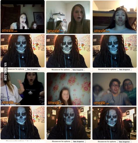 My Adventure On Omegle As Creepy Facepaint Girl Yes That Is My