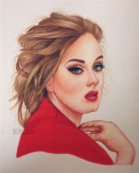 Colored Pencil Drawing Of Adele By Me Instagram Alexric12 En 2022