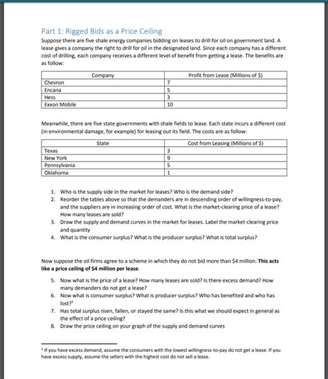 Check spelling or type a new query. Solved: Part 1: Rigged Bids As A Price Ceiling Suppose The ...