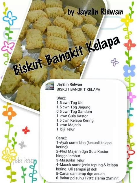 Under 'makan siang', we make the best delivery service to expect attract the. Biskut bangkit kelapa | Biscuit recipe