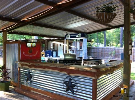 This was not some quickie sunday backyard project. Awesome outdoor bar and grill area under protective shed roof by Kirk L. | Outdoor bar and grill ...