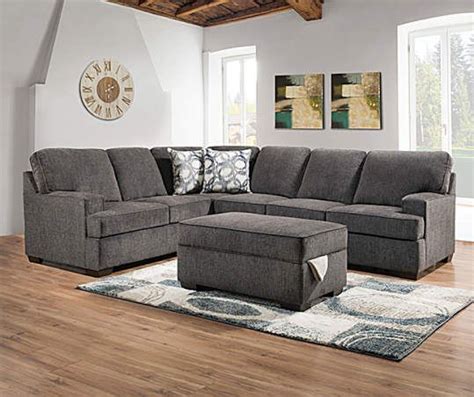 Broyhill Parkdale Silver Sectional Big Lots Living Room Grey