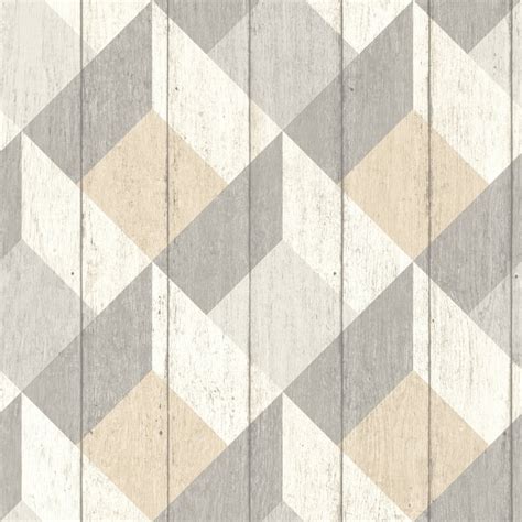 Galerie Unplugged Wood Panel Effect Triangle Pattern Textured Vinyl