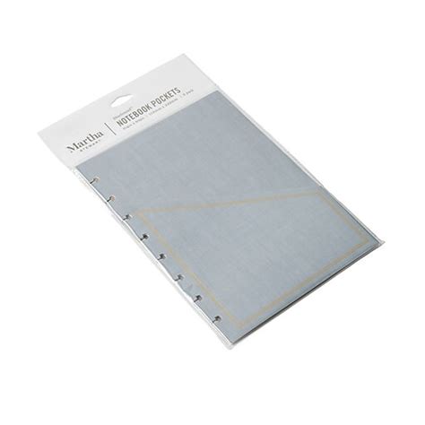 Martha Stewart Discbound Notebook Pocket Goldgray 3pack Ms107z At