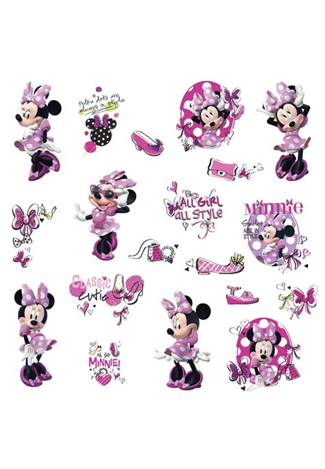 Jual Disney Minnie Mouse Fashionista Wall Decals Original 2024 Zalora