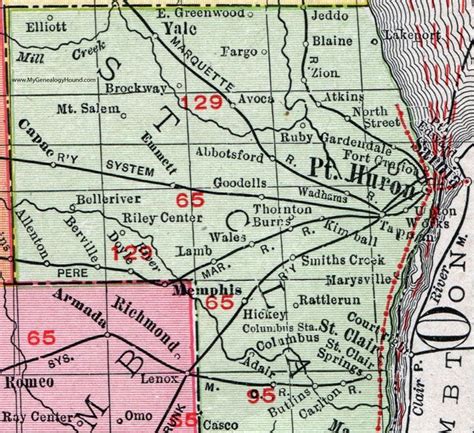 St Clair Michigan Map Carolina Map