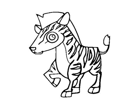 Desenho de Zebra da montanha para Colorir - Colorir.com