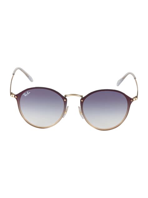 Mit einer coolen ray ban sonnenbrille für damen haben sie etwas ganz besonderes auf der nase. Ray-Ban Sonnenbrille Damen, Blau / Gold, Größe 59 ...