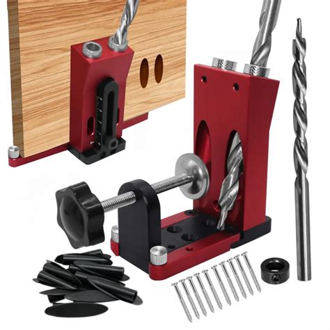 Oblique Holes Pocket Hole Jig Kit With Clamp Woodworking Puncher