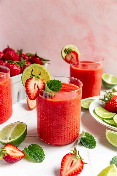 Strawberry Daiquiri Mocktail Easy And Healthy