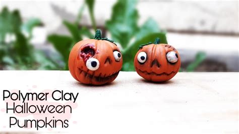 Polymer Clay Halloween Pumpkins Youtube