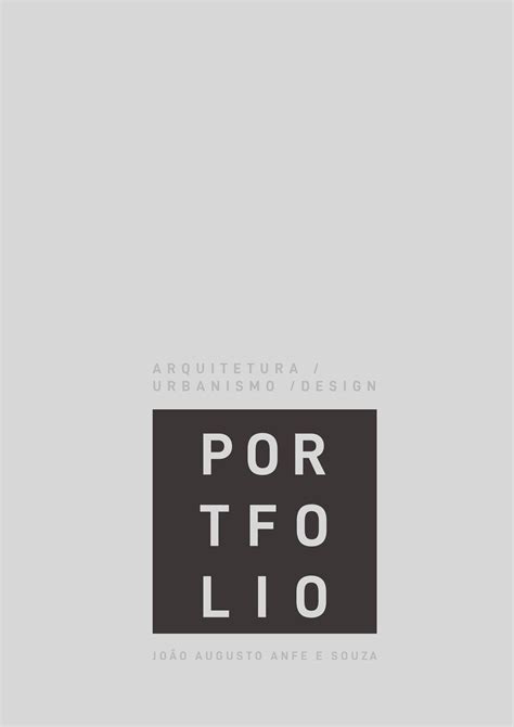 Cv Portfolio By João Augusto Anfe Souza Issuu