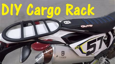 Diy Cargo Rack For A Motorcycle Youtube