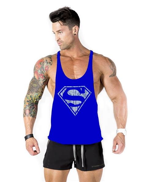 Superman Gymvest Cotton Tank Top Bodybuilding And Fitness Clothing