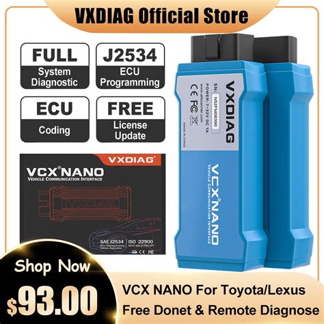 Vxdiag Vcx Nano For Toyota For Lexus Automotive Car Obd2 Diagnostic