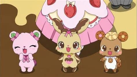 Jewelpet Pink Bear Brown Bunny Brown Pet Cute Anime Character