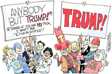 Political Cartoon For 2020 Anybody But Trump