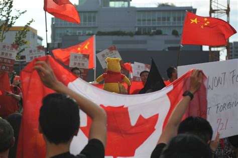 Duelling Protests Hit Vancouvers Streets As Hong Kong China Tensions