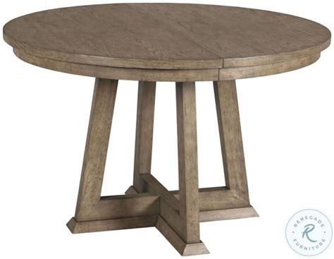 Skyline Smoke Knox Extendable Round Dining Table From American Drew